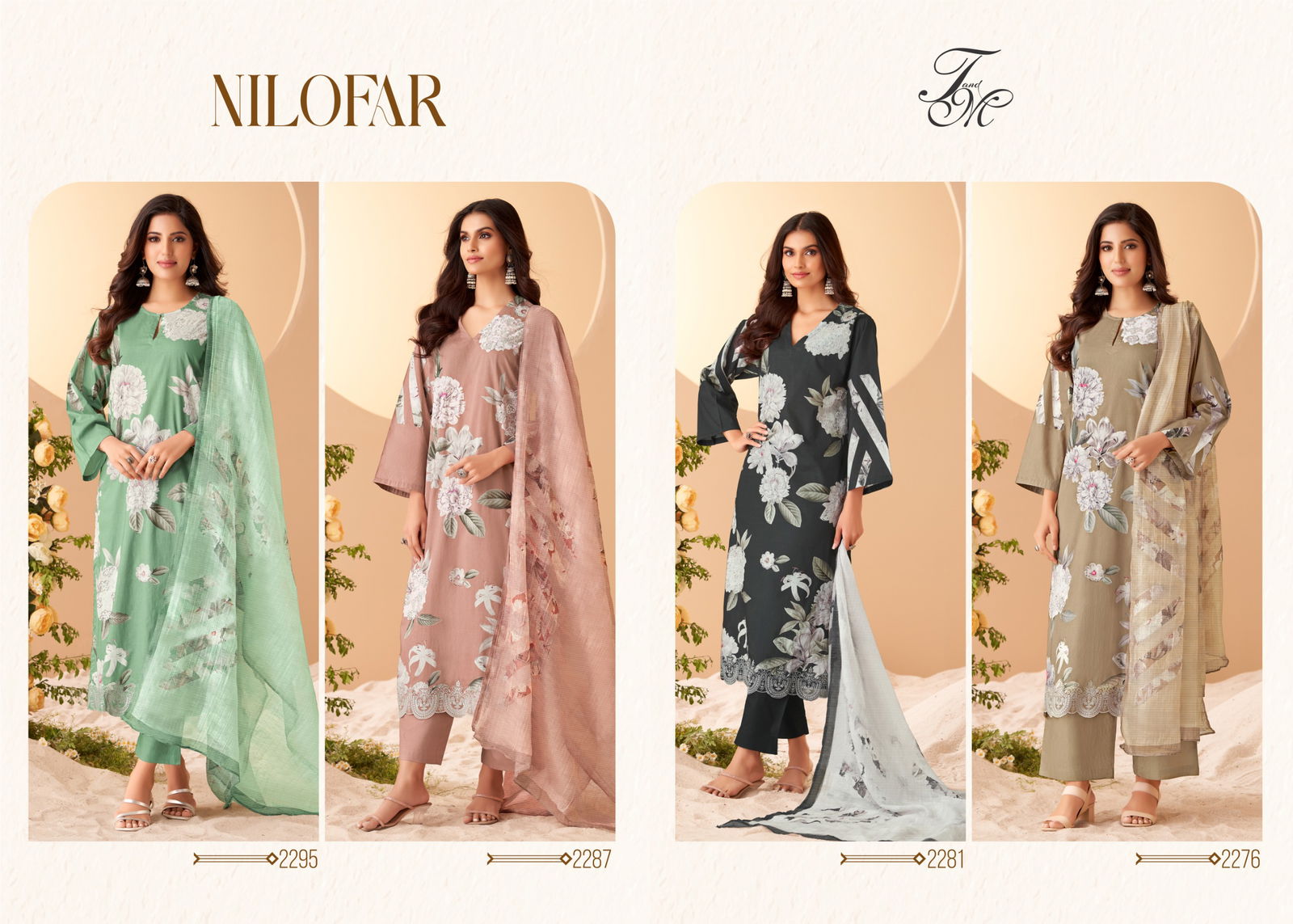 Nilofar By T And M Pure Organza Silk Printed Salwar Kameez Wholesale Price In Surat